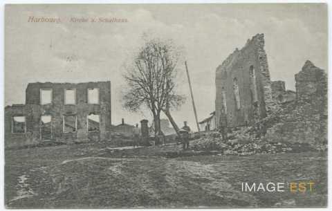 Église et école en ruine (Harbouey)